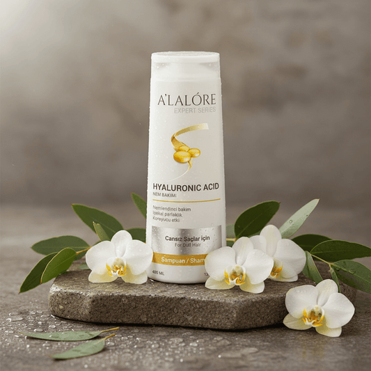 Alalore markalı hyaluronik asit şampuan, nemlendirici etkili, donuk saçlar için özel bakım
