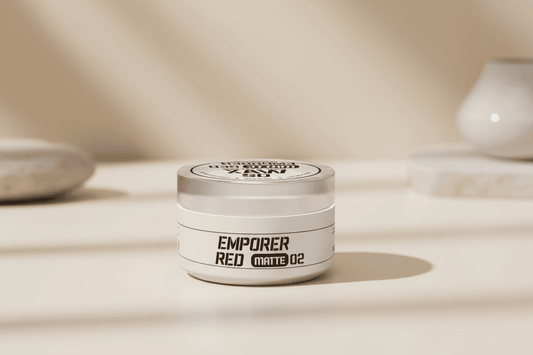 Alalore Emporer Red Matte 02 saç şekillendirici krem kutusu mat wax