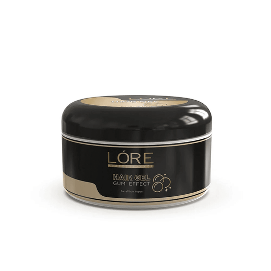 A'LALÓRE markalı siyah ve altın renkli ambalajda saç şekillendirici gum jöle