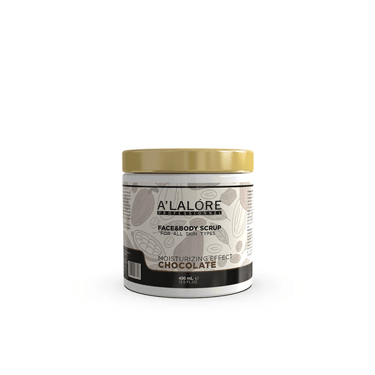 Alalore marka çikolata etkili nemlendirici yüz ve vücut scrub maske kavanozu