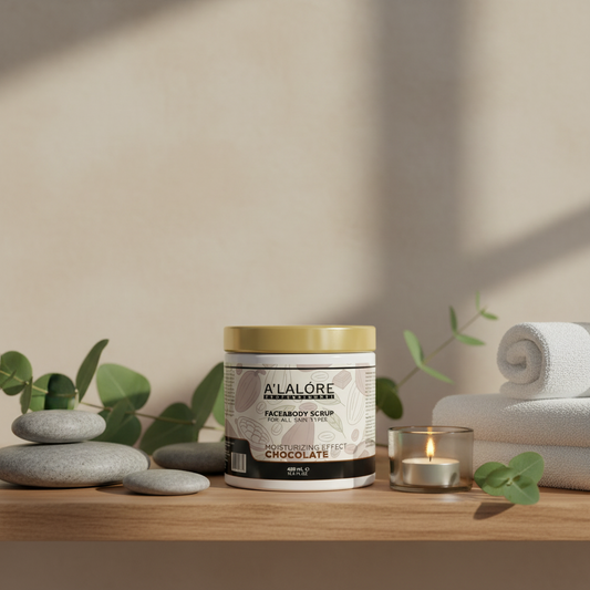 Alalore Çikolata Özlü Yüz ve Vücut Maskesi Scrub - 400 ml