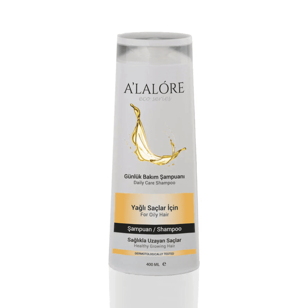 Alalore yağlı saçlar için şampuan 400 ml günlük bakım sağlayan saç temizleyici