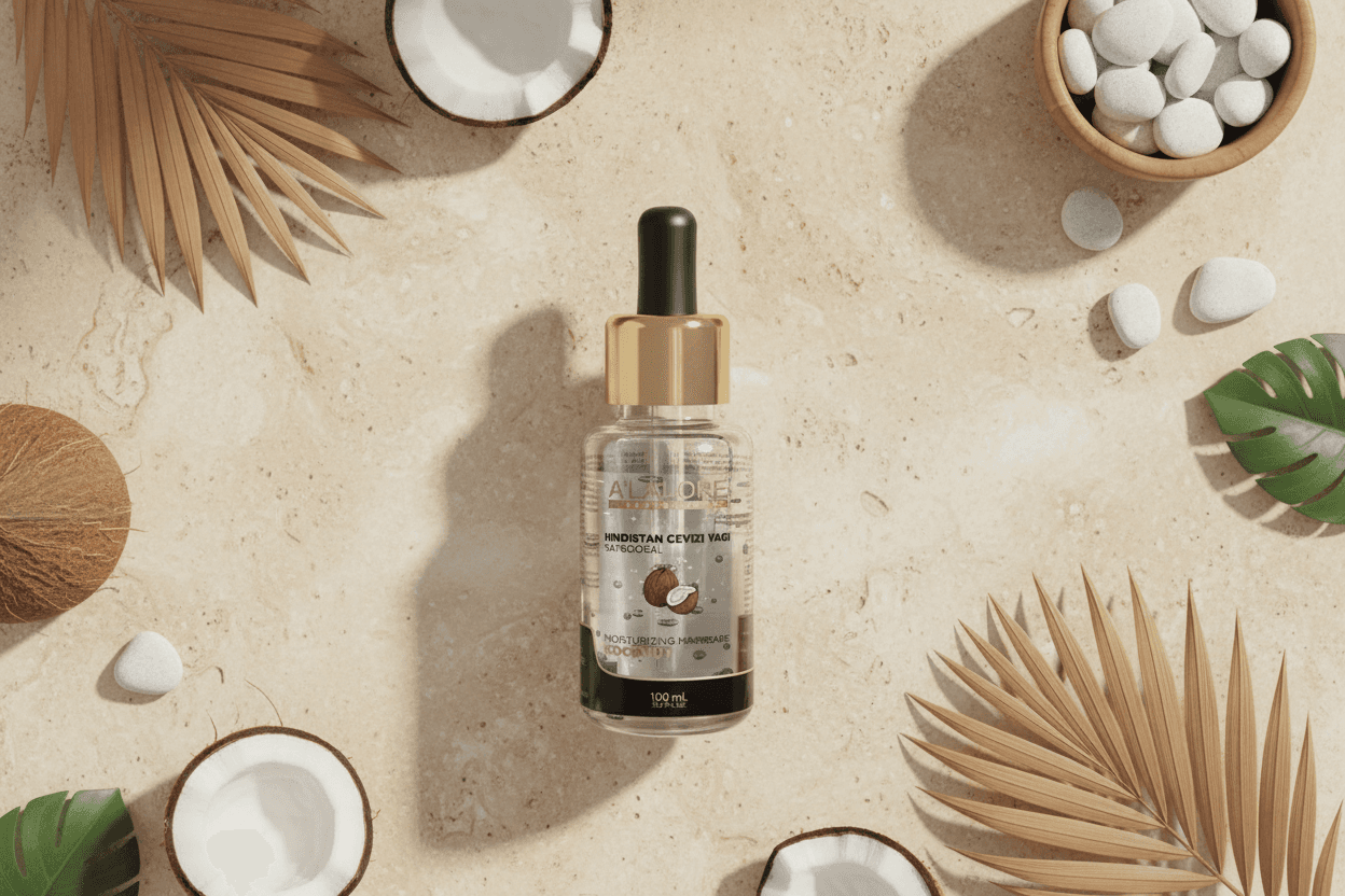 Alalore saç bakım yağı hindistan cevizi ya ile besleyici etkili saç bakım ürünü