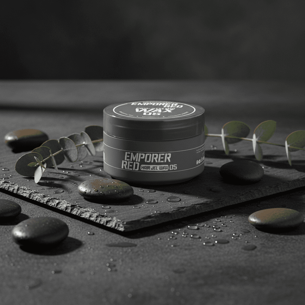 Alalore profesyonel ultra sert jel wax siyah kutuda doğal taş ve yaprak dekoruyla