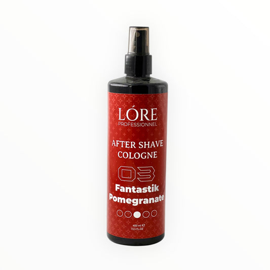 A'LALÓRE kırmızı etiketli 400 ml tıraş sonrası kolonya nar aromalı sprey şişe