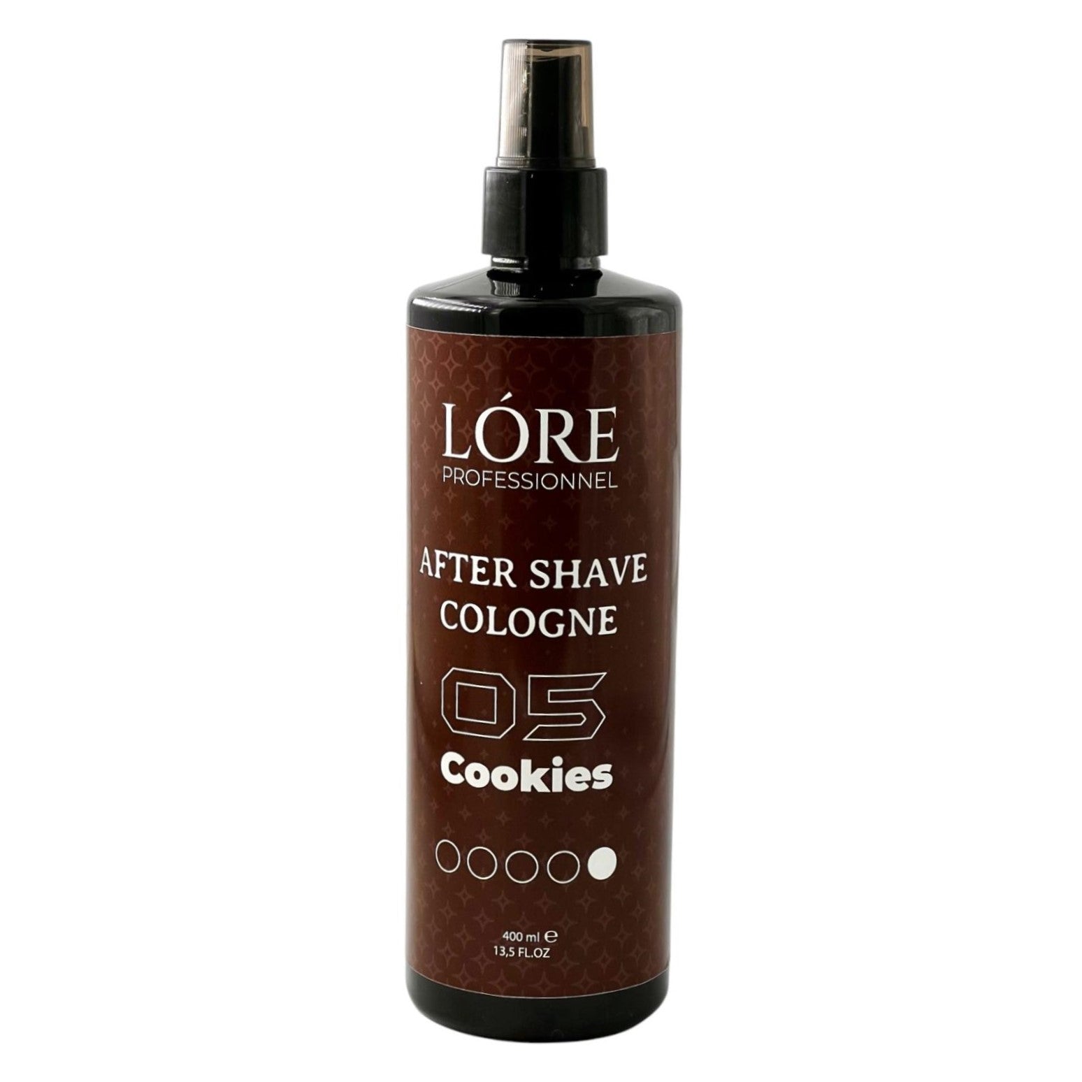 A'LALÓRE tıraş sonrası rahatlatıcı kolonya 400 ml sprey şişede Lore Professionnel Cookies aromalı