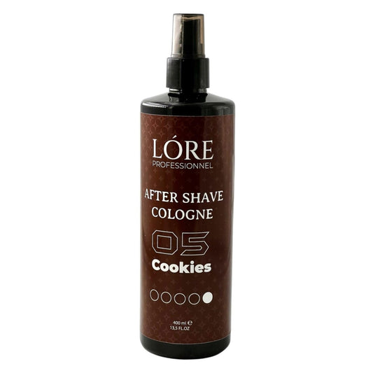 A'LALÓRE tıraş sonrası rahatlatıcı kolonya 400 ml sprey şişede Lore Professionnel Cookies aromalı